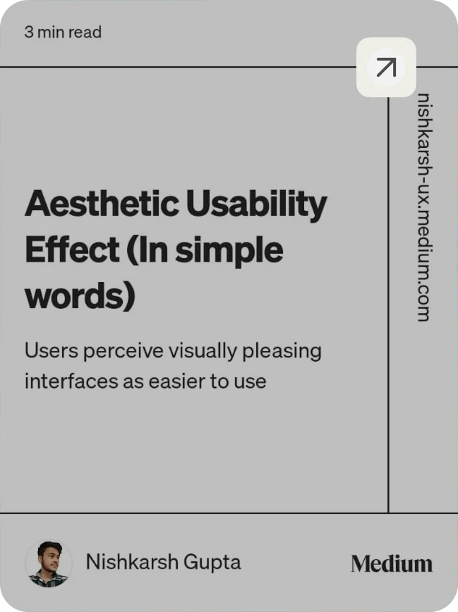 Aesthetic Usability Hover